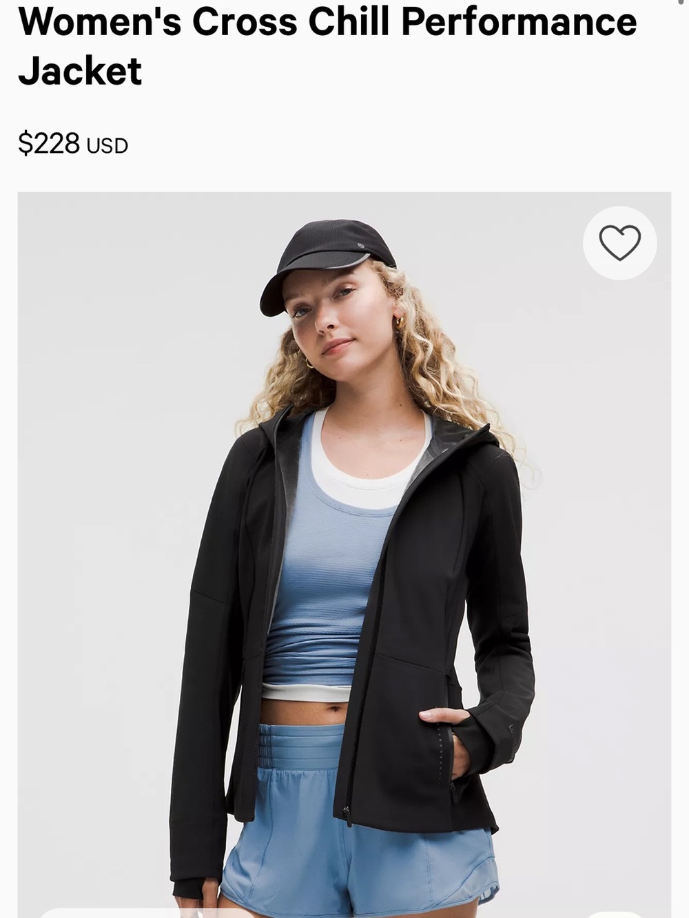Lululemon cross chill jacket